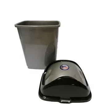 Billenős szemetes (5 l), szürke