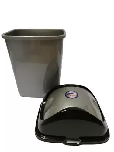 Billenős szemetes (5 l), szürke