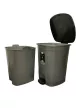 * Pedálos szemetes (52 l), szürke