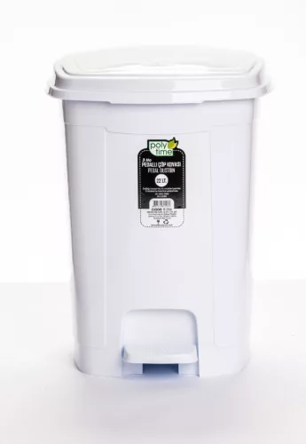 Pedálos szemetes (22 l), fehér