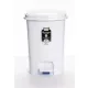 Pedálos szemetes (22 l), fehér