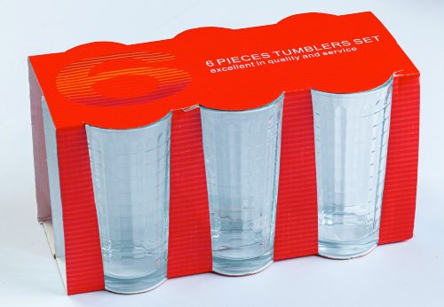 6 db-os üdítős pohár szett (230 ml-es)