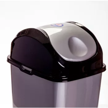 Billenős szemetes Slim szürke színben (50 L-es)