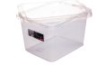* Átlátszó tároló doboz zárható tetővel (15 l)