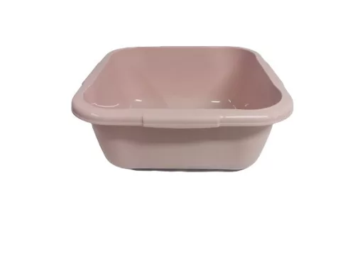 Szögletes tál 6 L műanyag pink