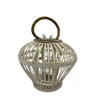 Mécsestartó, kötél füllel (fehér színben)