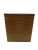 Műanyag virágtartó betéttel, barna; 18,5x18,5 cm (KKS)