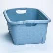 * Rattan hatású ruháskosár 20 L szürke (KKS)