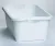 * Rattan hatású ruháskosár 20 L fehér