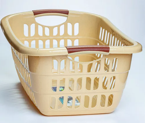 * Ruhás kosár 25 l bézs