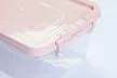 * Tároló doboz pink tetővel 4 l