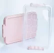 Tároló doboz pink tetővel 6,5L 22,3X34,8X14,5 cm műanyag