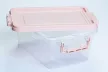 Tároló doboz pink tetővel 6,5L 22,3X34,8X14,5 cm műanyag