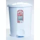 DÜNYA Pedálos szemetes fehér színben 50 L 54x41,5x42 cm
