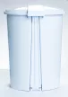 DÜNYA Pedálos szemetes fehér színben 50 L 54x41,5x42 cm