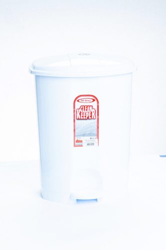 Pedálos szemetes fehér színben (30 L-es)