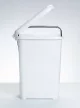 DÜNYA Pedálos slim szemetes fehér színben 10 L 35x20x28 cm