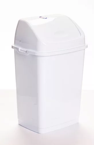 * Billenős szemetes 18 l fehér