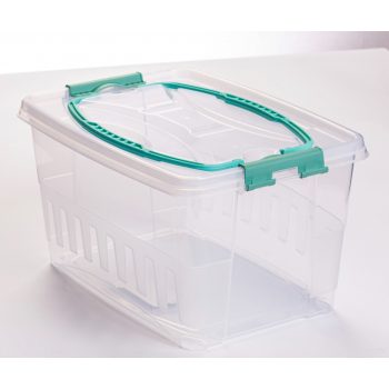 * Tároló doboz zárható tetővel 15 L hordozható