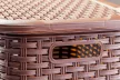 * Rattan hatású szennyestartó 60 l, barna