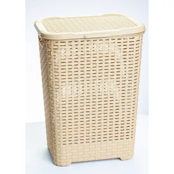 * Szennyestartó rattan hatású 60L bézs
