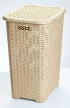 * Szennyestartó rattan hatású 60L bézs