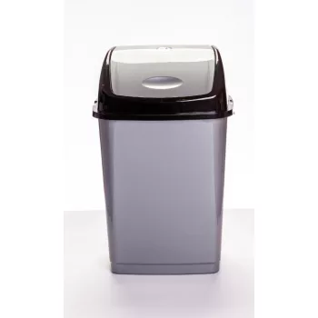Billenős szemetes sötét szürke színben (50 L-es)