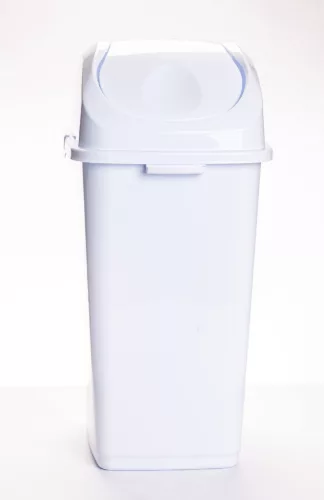 Billenős slim szemetes fehér színben (18 L-es)