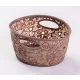 CURVER Victoria mini Csipkemintás tároló kosár 12x22,5x17 cm szürke