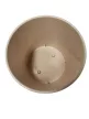 Virágkaspó betéttel, bézs, szürke; 25 cm