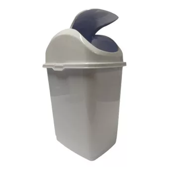 Billenős szemetes fehér színben (5 L-es)