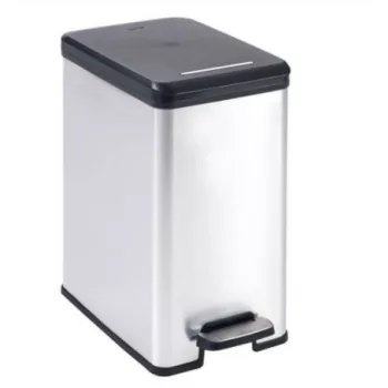 Slim fémhatású szemetes 25L