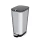 CURVER Chin bin fémhatású pedálos szemetes 45L műanyag 60x40x30 cm