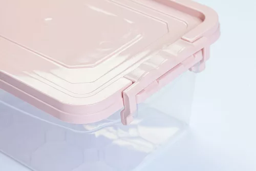 * Tároló doboz pink tetővel 2 l
