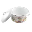Zománcozott Lábas fedővel 24cm-es 6L