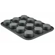 12 db-os acél muffin sütő