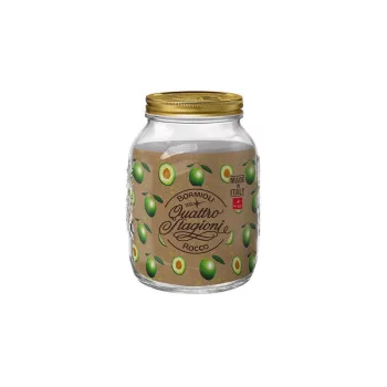 Bormioli Rocco QUATTRO tároló üveg+tető 3 l