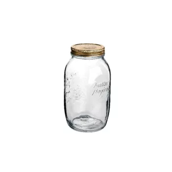 Bormioli Rocco QUATTRO tároló üveg+tető 1,5 l