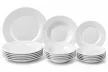 Luminarc Every Day 18 részes fehér üveg étkészlet 6 személyes tányérkészlet