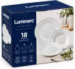 Luminarc Every Day 18 részes fehér üveg étkészlet 6 személyes tányérkészlet