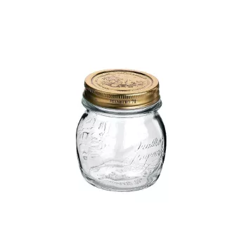 Bormioli Rocco QUATTRO tároló üveg+tető 0,25 l
