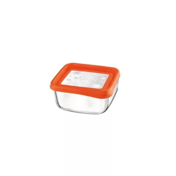Bormioli Rocco FRIGOVERRE ARANCIO szögletes doboz 15x15cm