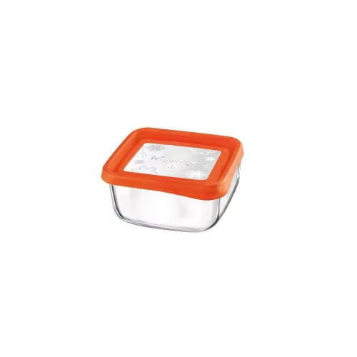 Bormioli Rocco FRIGOVERRE ARANCIO szögletes doboz 15x15cm