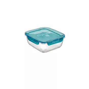   Bormioli Rocco EVOLUTION-TÜRKIZ szögletes doboz 18x18x8cm 140cl