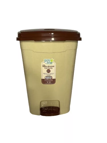 Pedálos szemetes (22 l), bézs