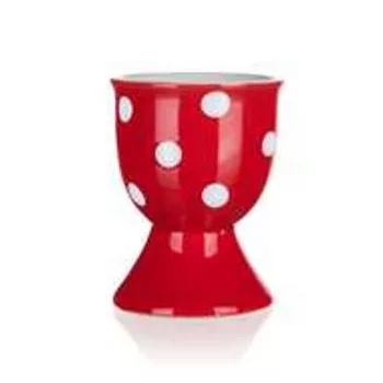 DOTS kerámia tojástartó (piros színben)