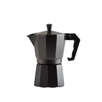 Alumínium kávéfőző 6 személyes fekete
