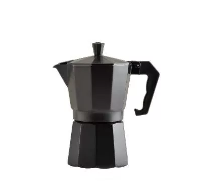 Alumínium kávéfőző 6 személyes fekete