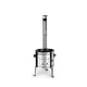 Inox parti üstház kéménnyel és könyökkel (31 cm-es)