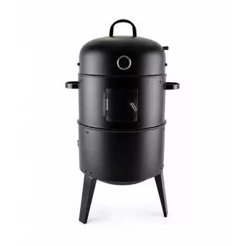 BBQ Füstölő és grillező 2 in fekete 80x40x43 cm